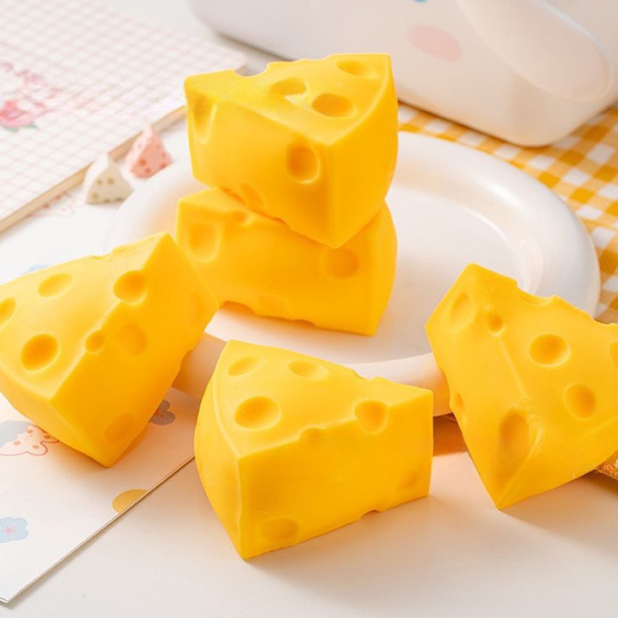 Cheese Shape Stress Relief Squishy Toy